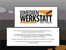 Tablet Screenshot of medienwerkstatt.co.at